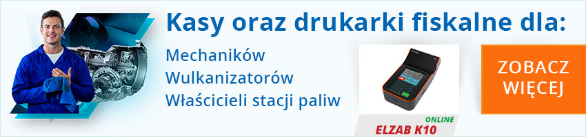 kasy dla mechaników, stacji paliw banner